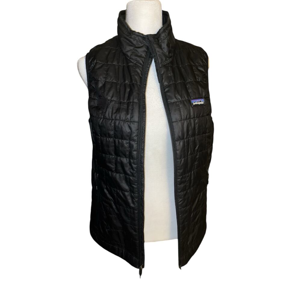 PATAGONIA Women's Nano Puff Vest Sm Lightweight Black Vest 3 Pocket